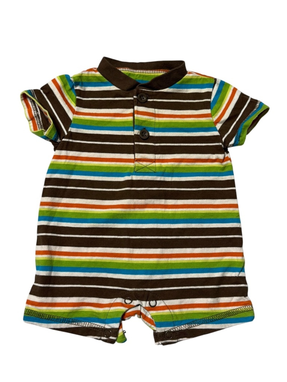 Circo Baby Boy Polo Striped Romper Size Newborn